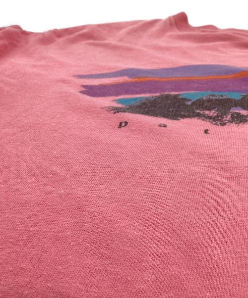 Patagonia（パタゴニア）Patagonia (パタゴニア) グラフィックプリントTシャツ ピンク サイズ:サイズ表記無しの古着・服飾アイテム