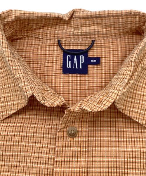 OLD GAP（オールドギャップ）OLD GAP (オールドギャップ) 半袖チェックシャツ ブラウン サイズ:Mの古着・服飾アイテム
