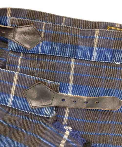 Vivienne Westwood（ヴィヴィアンウエストウッド）Vivienne Westwood (ヴィヴィアンウエストウッド) Anglomania (アングロマニア) チェックラップスカート ブルー サイズ:40の古着・服飾アイテム