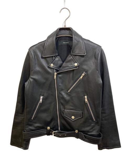 JOURNAL STANDARD（ジャーナルスタンダード）JOURNAL STANDARD (ジャーナルスタンダード) シープスキンレザーライダースジャケット ブラック サイズ:Sの古着・服飾アイテム