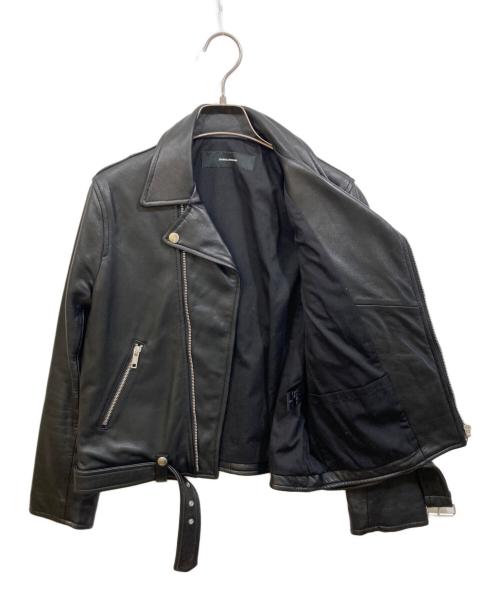 JOURNAL STANDARD（ジャーナルスタンダード）JOURNAL STANDARD (ジャーナルスタンダード) シープスキンレザーライダースジャケット ブラック サイズ:Sの古着・服飾アイテム
