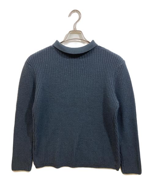 HaaT（ハート）Haat (ハート) ニットポロシャツ ネイビー サイズ:2の古着・服飾アイテム