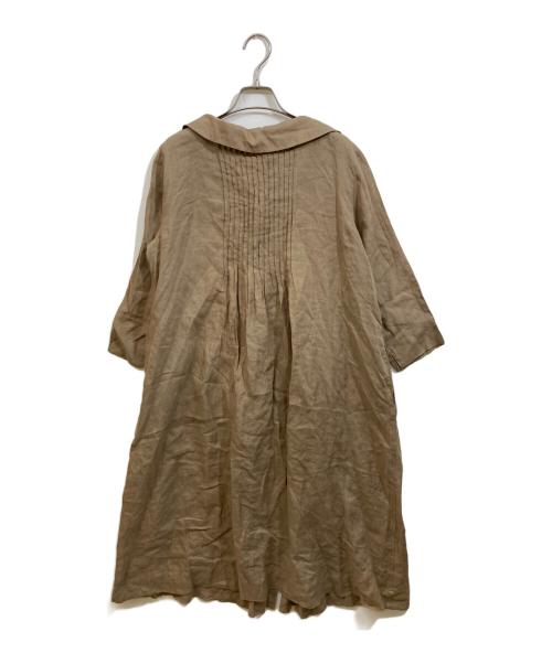 BASCO（バスコ）BASCO (バスコ) リネンシャツワンピース ベージュ サイズ:2の古着・服飾アイテム