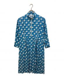 provoke×BEAUTY&YOUTH UNITED ARROWS（プロヴォーク×ビューティーアンドユースユナイテッドアローズ）の古着「別注ハーフジップロングワンピース」｜ブルー