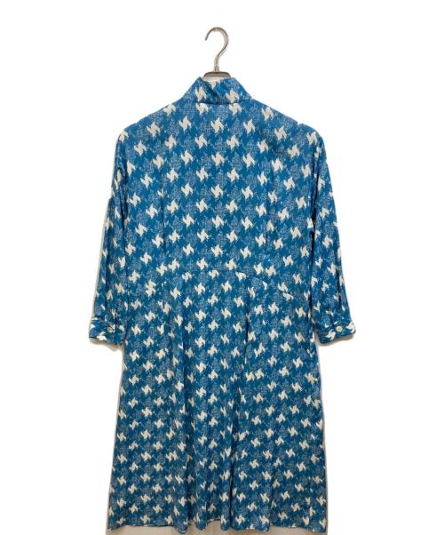 provoke（プロヴォーク）provoke (プロヴォーク) BEAUTY&YOUTH UNITED ARROWS (ビューティーアンドユースユナイテッドアローズ) 別注ハーフジップロングワンピース ブルー サイズ:Freeの古着・服飾アイテム