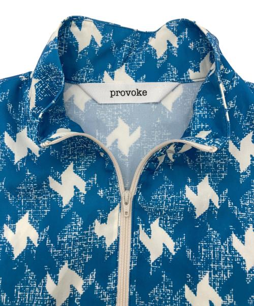 provoke（プロヴォーク）provoke (プロヴォーク) BEAUTY&YOUTH UNITED ARROWS (ビューティーアンドユースユナイテッドアローズ) 別注ハーフジップロングワンピース ブルー サイズ:Freeの古着・服飾アイテム