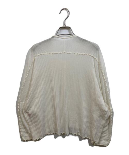 HaaT（ハート）Haat (ハート) プリーツブラウス ベージュ サイズ:2の古着・服飾アイテム