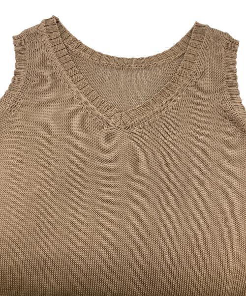 FOXEY（フォクシー）FOXEY (フォクシー) シルクノースリーブニット ブラウン サイズ:38の古着・服飾アイテム