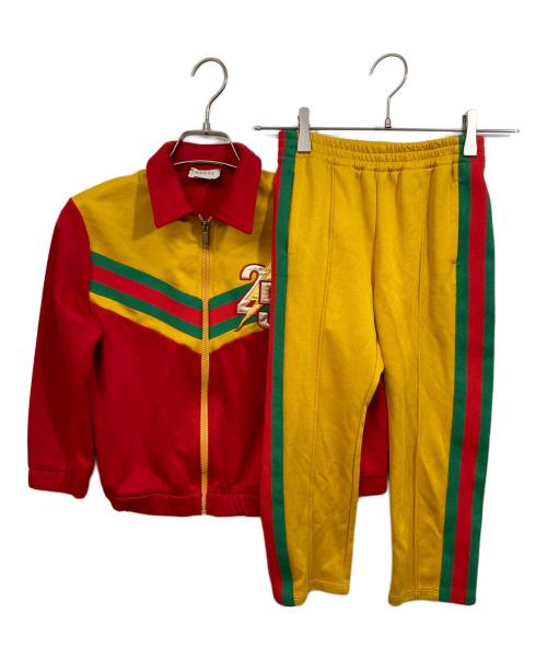 GUCCI（グッチ）GUCCI (グッチ) セットアップジャージ レッド×イエロー サイズ:6の古着・服飾アイテム