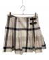 BLUE LABEL CRESTBRIDGE（ブルーレーベルクレストブリッジ）の古着「チェックスカート」｜アイボリー