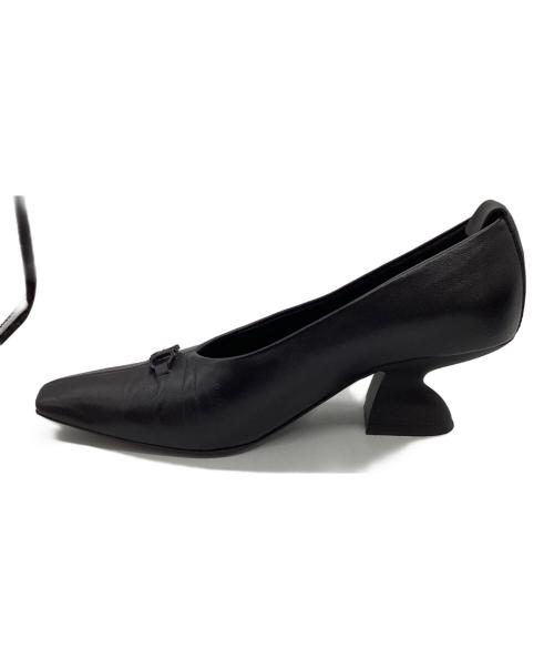 Salvatore Ferragamo（サルヴァトーレ フェラガモ）Salvatore Ferragamo (サルヴァトーレ フェラガモ) ヒールパンプス ブラック サイズ:5の古着・服飾アイテム