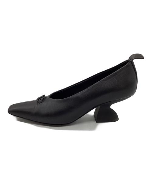Salvatore Ferragamo（サルヴァトーレ フェラガモ）Salvatore Ferragamo (サルヴァトーレ フェラガモ) ヒールパンプス ブラック サイズ:5の古着・服飾アイテム