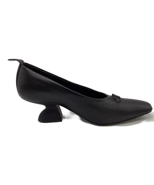 Salvatore Ferragamo（サルヴァトーレ フェラガモ）Salvatore Ferragamo (サルヴァトーレ フェラガモ) ヒールパンプス ブラック サイズ:5の古着・服飾アイテム