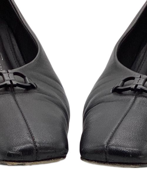 Salvatore Ferragamo（サルヴァトーレ フェラガモ）Salvatore Ferragamo (サルヴァトーレ フェラガモ) ヒールパンプス ブラック サイズ:5の古着・服飾アイテム