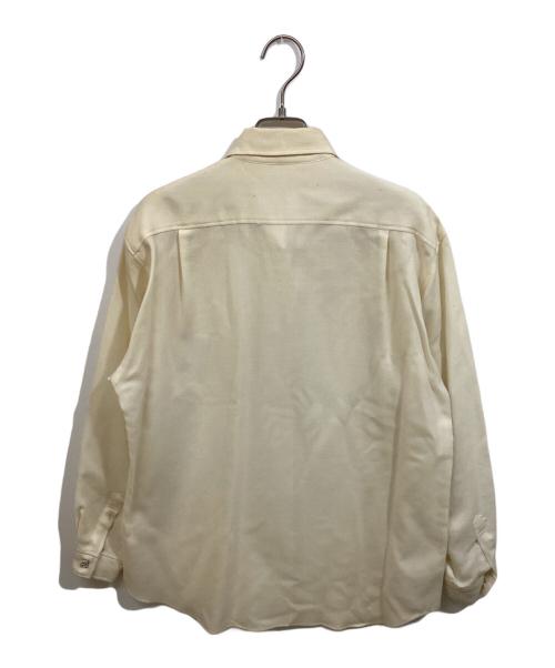 Burberry's（バーバリー）Burberry's (バーバリーズ) ウールエンブレムシャツ アイボリー サイズ:SIZE 9の古着・服飾アイテム