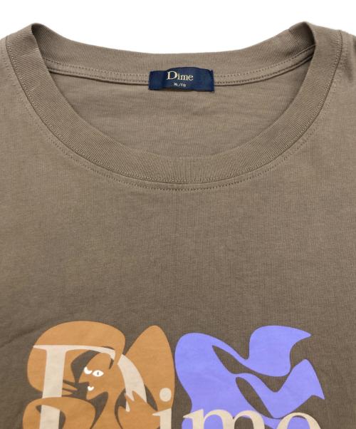 Dime（ダイム）Dime (ダイム) Classic Duo T-Shirt ベージュ サイズ:	SIZE XLの古着・服飾アイテム