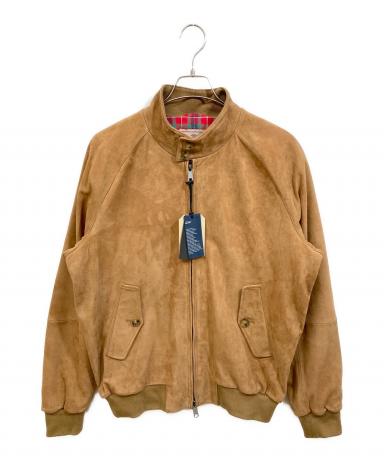 A-806【リユースのサカイ野々市店】BARACUTA ハリントンジャケット ブラウン BARACUTA/バラクータ】より ゴートスエードハリントンジャケット を