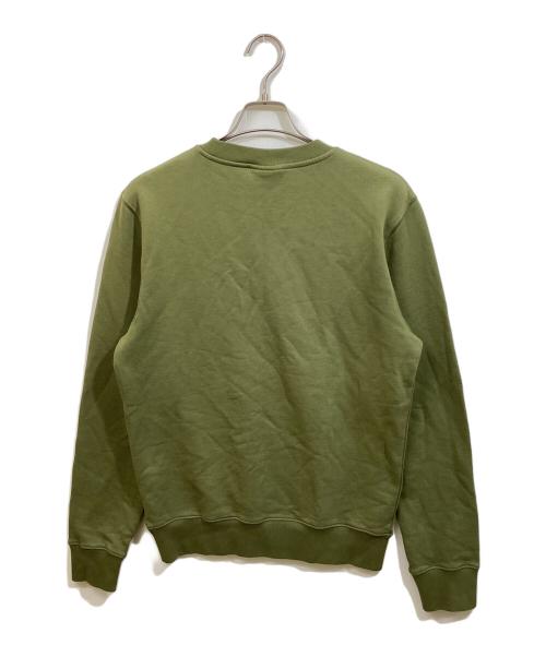 maison kitsune（メゾンキツネ）MAISON KITSUNE (メゾンキツネ) チラックススウェット カーキ サイズ:Lの古着・服飾アイテム