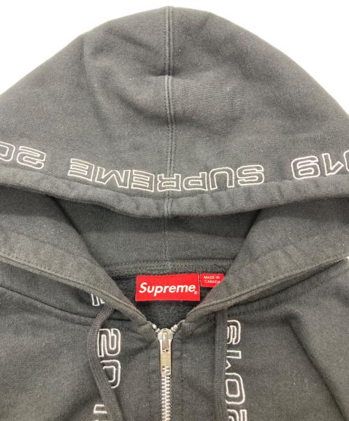 SUPREME（シュプリーム）Supreme (シュプリーム) Topline Zip Up Sweatshirt ブラック サイズ:Mの古着・服飾アイテム