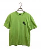 stussyステューシー）の古着「ダイスプリントTシャツ」｜黄緑