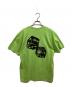 stussy (ステューシー) ダイスプリントTシャツ 黄緑 サイズ:	SIZE M：8000円