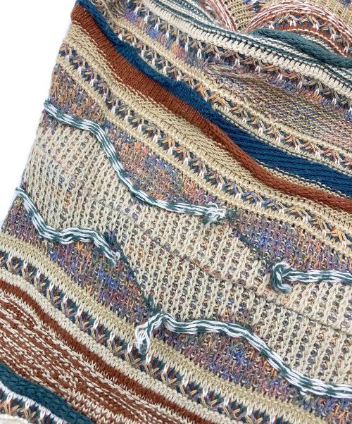 ROUNDTREE&YORKE（ラウンドツリーアンドヨーク）ROUNDTREE&YORKE (ROUNDTREE＆YORKE) 3Dニット ブラウン サイズ:Mの古着・服飾アイテム