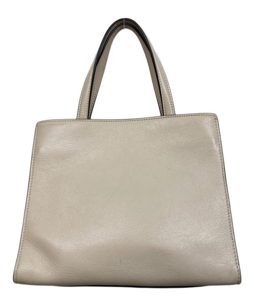 Salvatore Ferragamo（サルヴァトーレ フェラガモ）Salvatore Ferragamo (サルヴァトーレ フェラガモ) ヴァラリボンハンドバッグ ベージュの古着・服飾アイテム