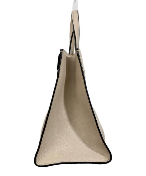 Salvatore Ferragamo（サルヴァトーレ フェラガモ）Salvatore Ferragamo (サルヴァトーレ フェラガモ) ヴァラリボンハンドバッグ ベージュの古着・服飾アイテム