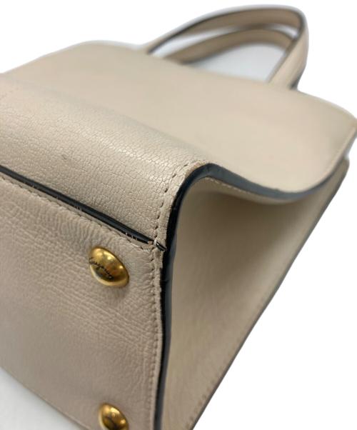 Salvatore Ferragamo（サルヴァトーレ フェラガモ）Salvatore Ferragamo (サルヴァトーレ フェラガモ) ヴァラリボンハンドバッグ ベージュの古着・服飾アイテム