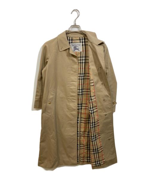 Burberry's（バーバリー）Burberry's (バーバリーズ) 裏ノバチェックステンカラーコート ベージュ サイズ:7AB2の古着・服飾アイテム
