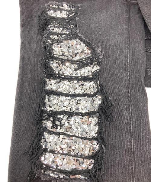 CITIZEN OF NO PLACE（シチズン オブ ノープレイス）CITIZEN OF NO PLACE (シチズン オブ ノープレイス) Ripped Detail Jeans ブラック サイズ:XSの古着・服飾アイテム