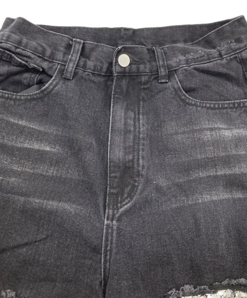 CITIZEN OF NO PLACE（シチズン オブ ノープレイス）CITIZEN OF NO PLACE (シチズン オブ ノープレイス) Ripped Detail Jeans ブラック サイズ:XSの古着・服飾アイテム