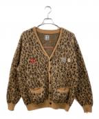 WACKO MARIA×THE BLACK EYE PATCHワコマリア×ブラックアイパッチ）の古着「LEOPARD MOHAIR CARDIGAN」｜ブラウン