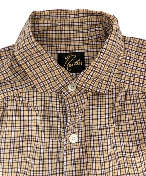 Needles（ニードルズ）Needles (ニードルズ) チェックシャツ ブラウン サイズ:SIZE 2の古着・服飾アイテム