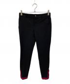 GUCCIグッチ）の古着「裾ラインジップパンツ」｜ブラック
