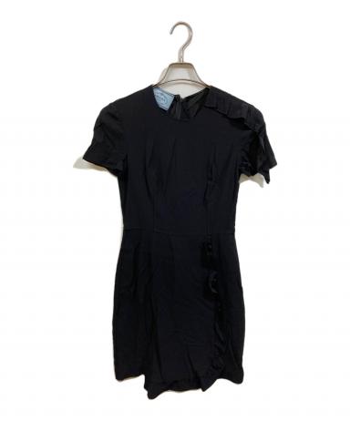 中古・古着通販】PRADA (プラダ) 半袖ワンピース ブラック サイズ:38 S