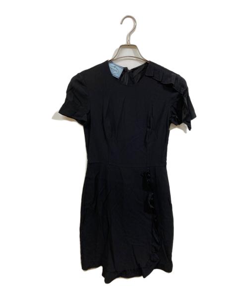 PRADA（プラダ）PRADA (プラダ) 半袖ワンピース ブラック サイズ:38 Sの古着・服飾アイテム