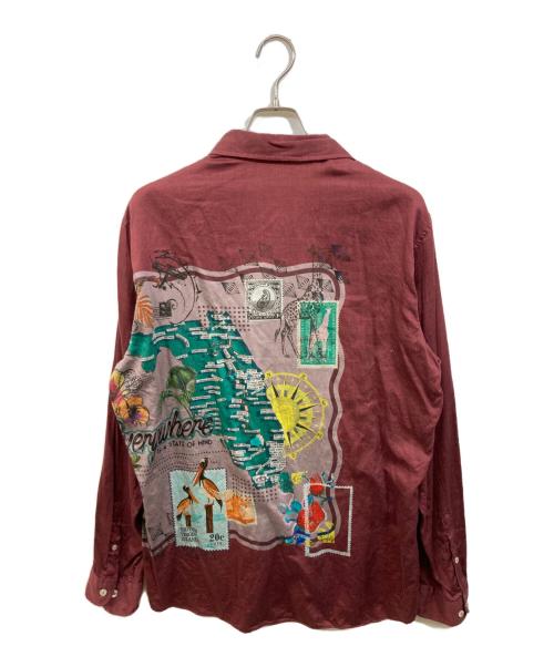 ETRO（エトロ）ETRO (エトロ) 地図柄シャツ ブラウン サイズ:XLの古着・服飾アイテム