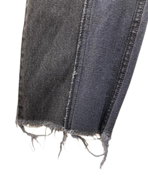 PHOTOCOPIEU（フォトコピュー）PHOTOCOPIEU (フォトコピュー) 切替デニムパンツ ブラック サイズ:SIZE 38の古着・服飾アイテム
