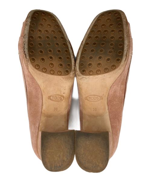 TOD'S（トッズ）TOD'S (トッズ) スウェードモカシンパンプス ピンク サイズ:38の古着・服飾アイテム