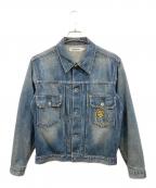 A BATHING APEア ベイシング エイプ）の古着「刺繍トラッカーデニムジャケット」｜インディゴ