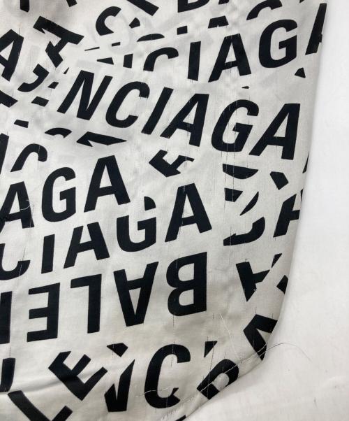 BALENCIAGA（バレンシアガ）BALENCIAGA (バレンシアガ) ロゴオーバーサイズシャツ グレー サイズ:38の古着・服飾アイテム