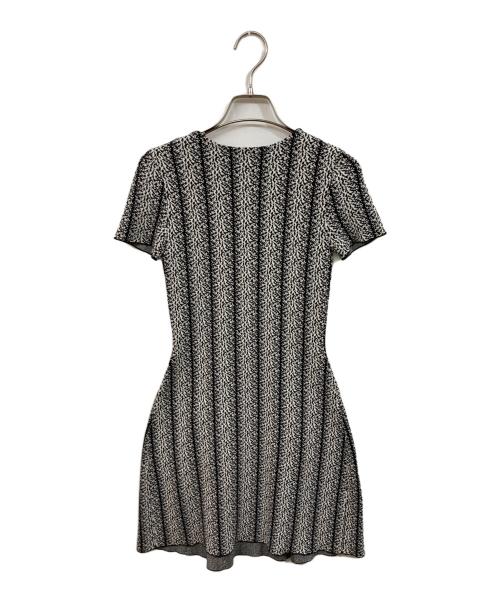 CARVEN（カルヴェン）CARVEN (カルヴェン) ストライプニットワンピース ブラック サイズ:XSの古着・服飾アイテム