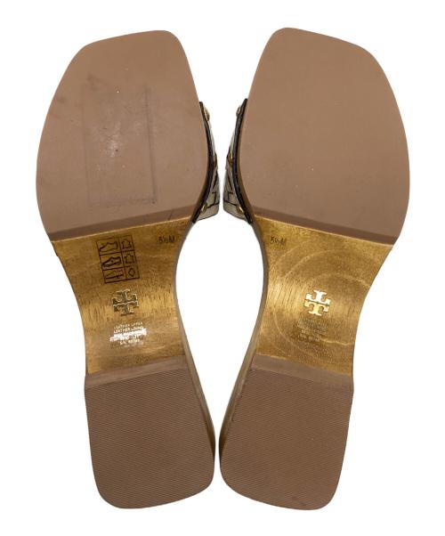 TORY BURCH（トリーバーチ）TORY BURCH (トリーバーチ) BASKETWEAVE CLOG ベージュ サイズ:5.5の古着・服飾アイテム