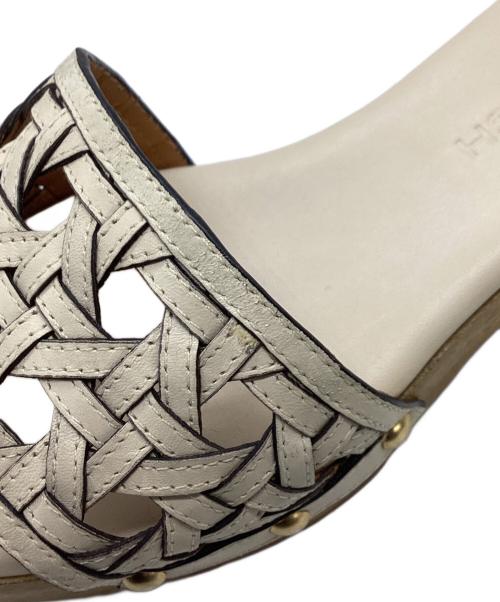 TORY BURCH（トリーバーチ）TORY BURCH (トリーバーチ) BASKETWEAVE CLOG ベージュ サイズ:5.5の古着・服飾アイテム