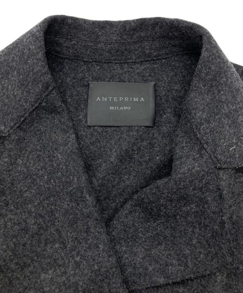 ANTEPRIMA（アンテプリマ）ANTEPRIMA (アンテプリマ) フェルトウール スパンコールデザインコート グレー サイズ:SIZE 40の古着・服飾アイテム