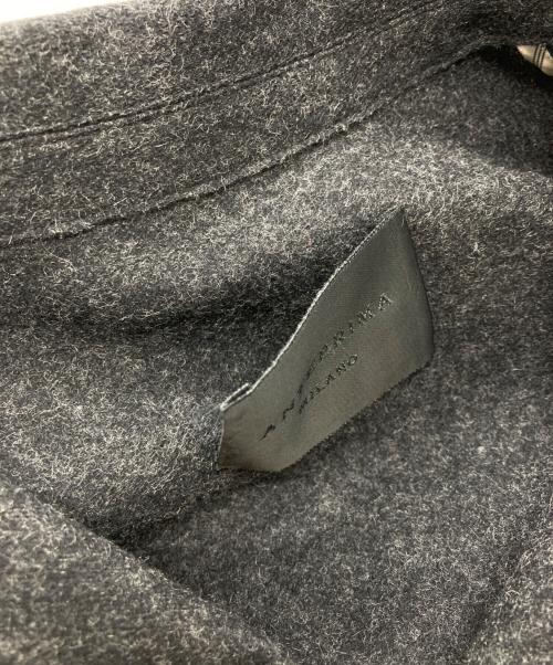 ANTEPRIMA（アンテプリマ）ANTEPRIMA (アンテプリマ) フェルトウール スパンコールデザインコート グレー サイズ:SIZE 40の古着・服飾アイテム