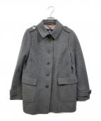 BURBERRYバーバリー）の古着「カシミヤ混ウールショートコート」｜グレー