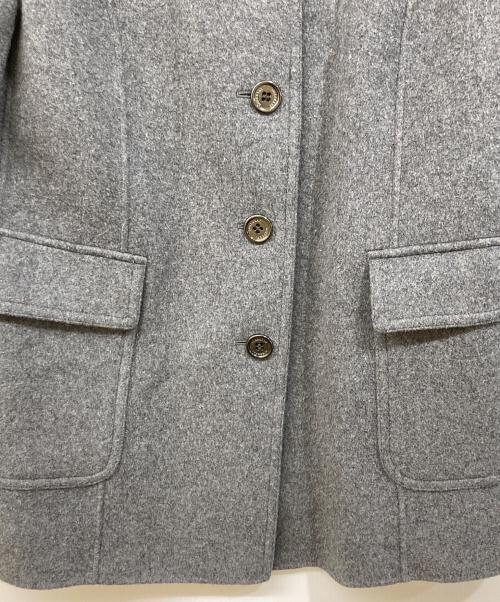 BURBERRY（バーバリー）BURBERRY (バーバリー) カシミヤ混ウールショートコート グレー サイズ:SIZE 48の古着・服飾アイテム