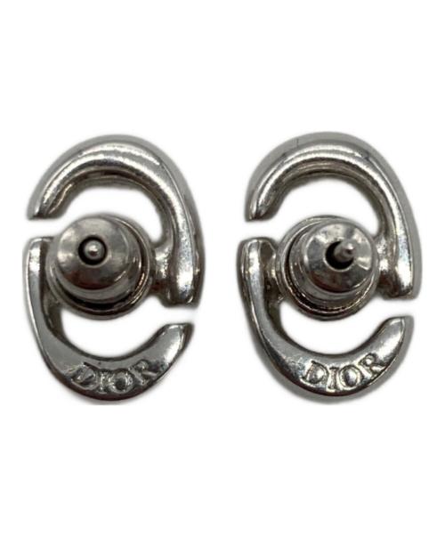 Christian Dior（クリスチャン ディオール）Christian Dior (クリスチャン ディオール) CD NAVY スタッドピアス シルバーの古着・服飾アイテム